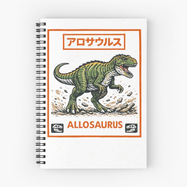 Artikelvorschau, Allosaurus Dinosaurier T-Shirt entworfen und verkauft von Matinez Pink.