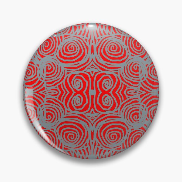 Item preview, Fluro Red Grey Design Doodle designed and sold by Fayes4Art.