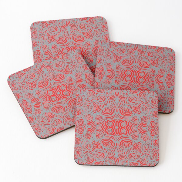Item preview, Fluro Red Grey Design Doodle designed and sold by Fayes4Art.