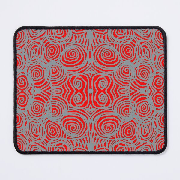 Item preview, Fluro Red Grey Design Doodle designed and sold by Fayes4Art.
