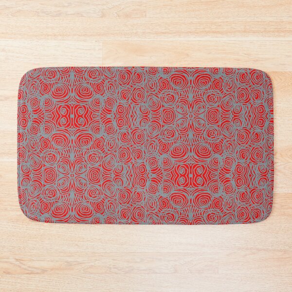 Item preview, Fluro Red Grey Design Doodle designed and sold by Fayes4Art.