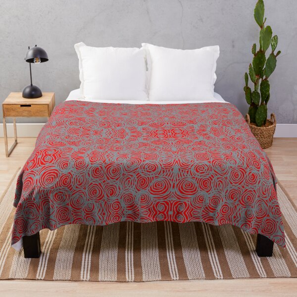 Item preview, Fluro Red Grey Design Doodle designed and sold by Fayes4Art.