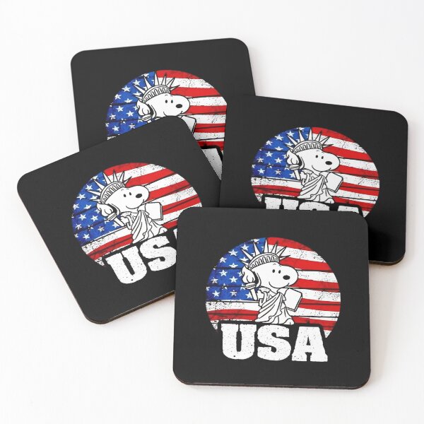Item preview, Statue of Liberty Snoopy USA Flag Patriotic designed and sold by Moonpaw-Whimsy.