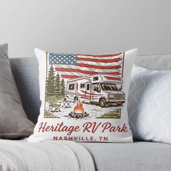 Aperçu de l'œuvre T-shirt Heritage RV Park Nashville créée et vendue par Matinez Pink.