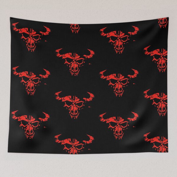 Item preview, Geometric Buffalo Skull - Abstract Horned Buffalo Head designed and sold by JonelCrafts.