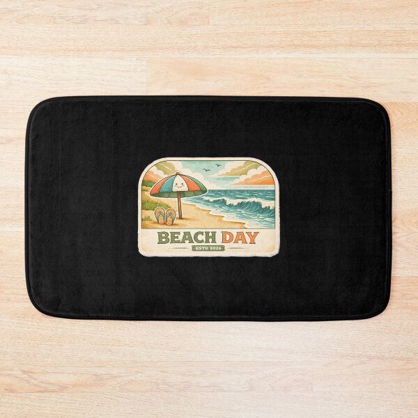 Item preview, Vintage Beach Day Retro Seaside Sticker — Cute Umbrella Design designed and sold by FestivityFinds.