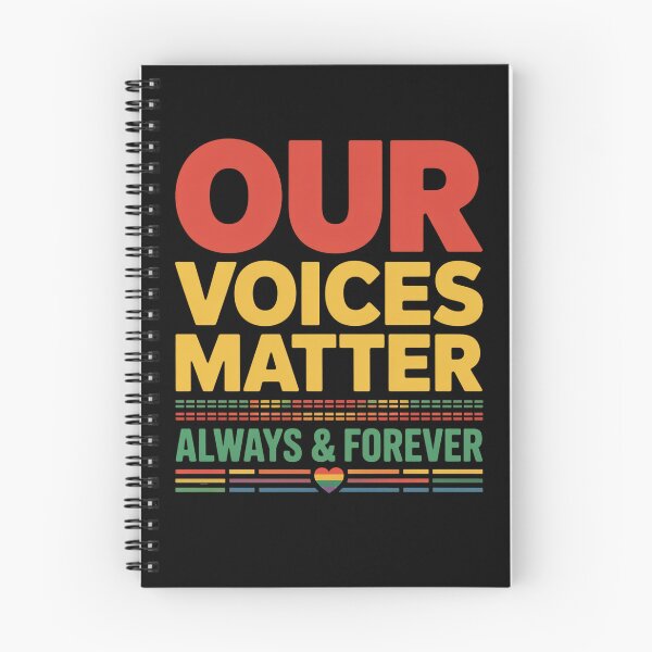 Item preview, Our Voices Matter Always & Forever Pride Design designed and sold by Gallory Hive.