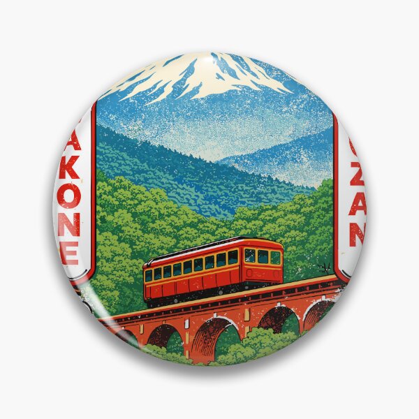 Item preview, Hakone Tozan Line Railway Poster designed and sold by Matinez Pink.
