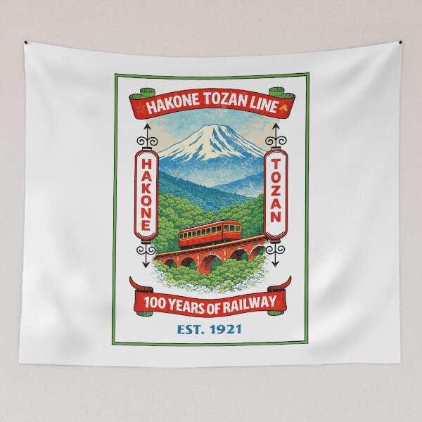 Item preview, Hakone Tozan Line Railway Poster designed and sold by Matinez Pink.