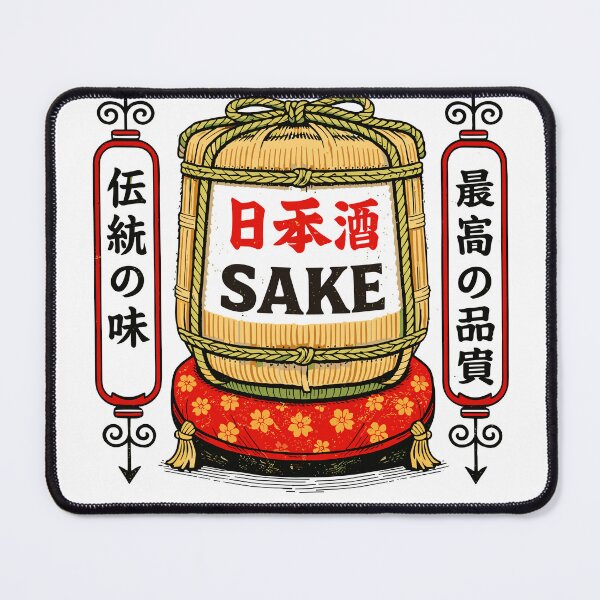 Item preview, Japanese Sake Barrel Design designed and sold by Matinez Pink.