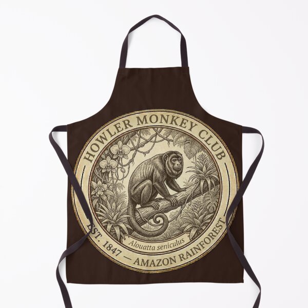 Item preview, Howler Monkey Loudest Animal Club Vintage Badge Amazon designed and sold by CalmCapy Co.