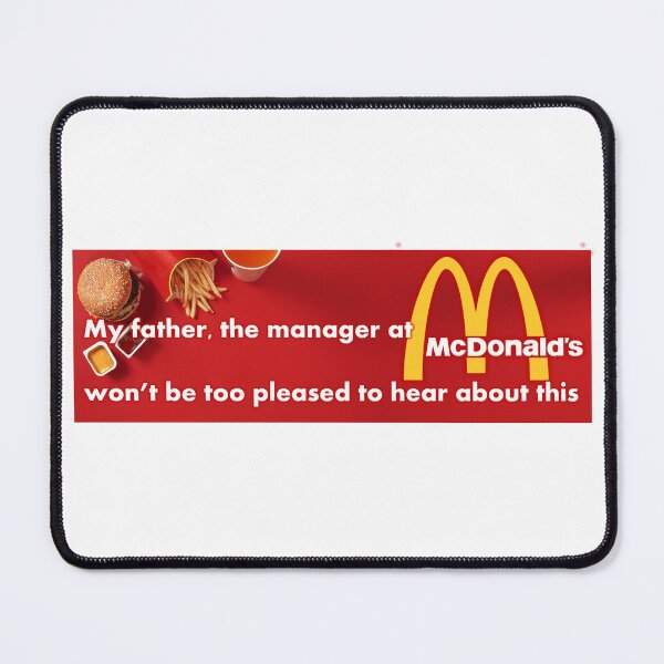 Item preview, Bumpersticker about dad being a manager at McDonald's designed and sold by anythingbutbroicism.