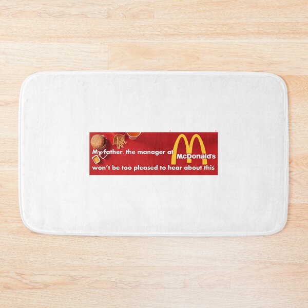 Item preview, Bumpersticker about dad being a manager at McDonald's designed and sold by anythingbutbroicism.