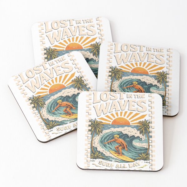 Item preview, Lost in the Waves Surf T-Shirt designed and sold by Matinez Pink.