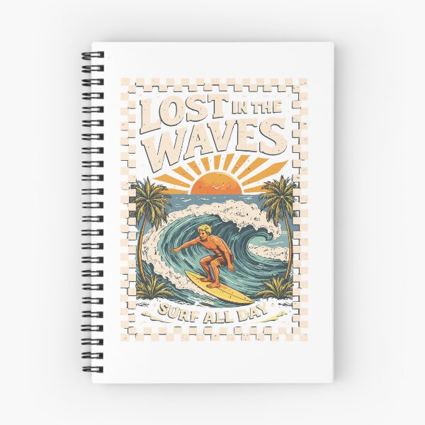 Item preview, Lost in the Waves Surf T-Shirt designed and sold by Matinez Pink.