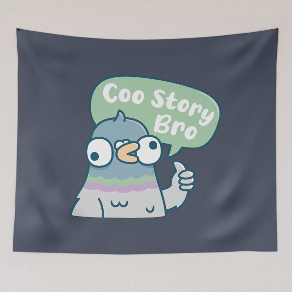 Item preview, Cute Derpy Pigeon Coo Story Bro Funny Pun designed and sold by rustydoodle.