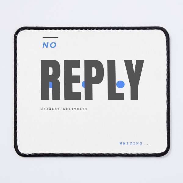 Item preview, NO REPLY – Minimal Storytelling Typography Design designed and sold by HeartAndArtShop.