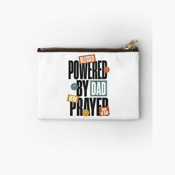 Item preview, Blessed Powered by Dad Prayer Christian Father's Day Faith Design designed and sold by HahaHandlesHub.