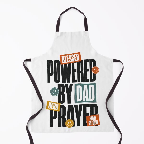 Item preview, Blessed Powered by Dad Prayer Christian Father's Day Faith Design designed and sold by HahaHandlesHub.
