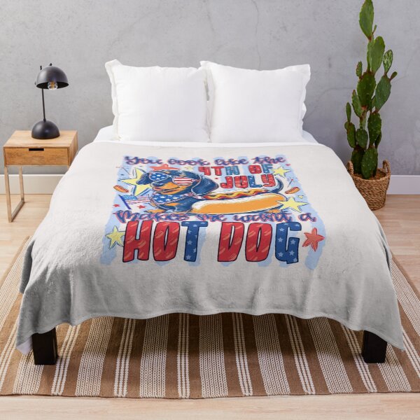 Item preview, funny hotdog dog 4th of july you look like the fourth t shirt for dog lovers designed and sold by BrookePage271.