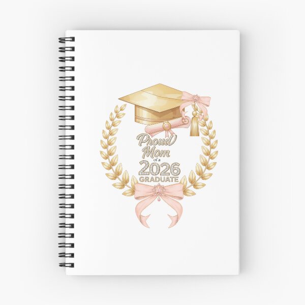 Item preview, Proud Mom of a 2026 Graduate with Royal Laurel Motif, Pink Bow & Diamonds designed and sold by jeweleddesigns.