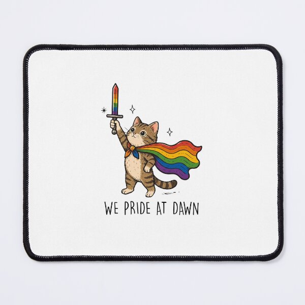 Item preview, We Ride At Dawn Cat Knight LGBTq Ally Pride Month designed and sold by iqenadak.