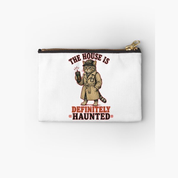 Artikelvorschau, Das Haus ist definitiv verflucht – Lustiges paranormales Katzen-Ermittler-Design im Vintage-Retro-Stil entworfen und verkauft von Extravanganzza.