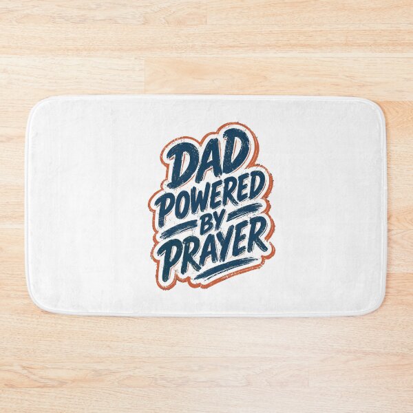 Item preview, Dad Powered By Prayer Christian Father Faith Based Father's Day Design designed and sold by HahaHandlesHub.