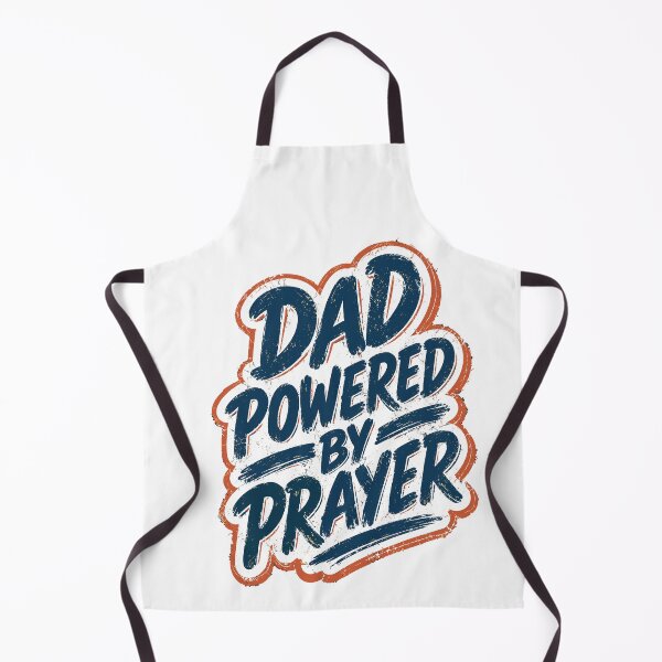 Item preview, Dad Powered By Prayer Christian Father Faith Based Father's Day Design designed and sold by HahaHandlesHub.