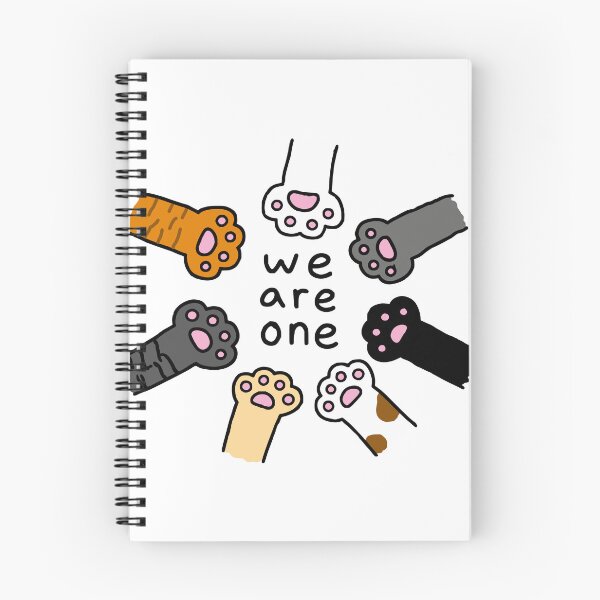 Item preview, Kawaii Cat Paws We Are One designed and sold by Imaginationbeyond.