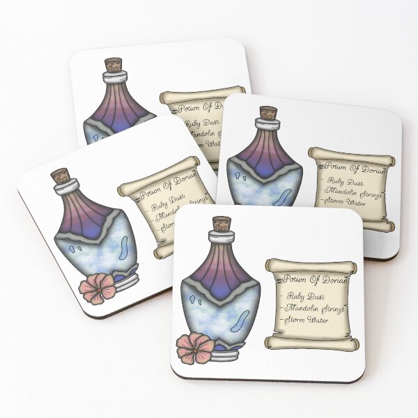 Item preview, Dorian Storm Potion Bottle and Ingredient List designed and sold by LunarAshes.