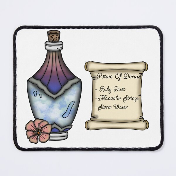 Item preview, Dorian Storm Potion Bottle and Ingredient List designed and sold by LunarAshes.