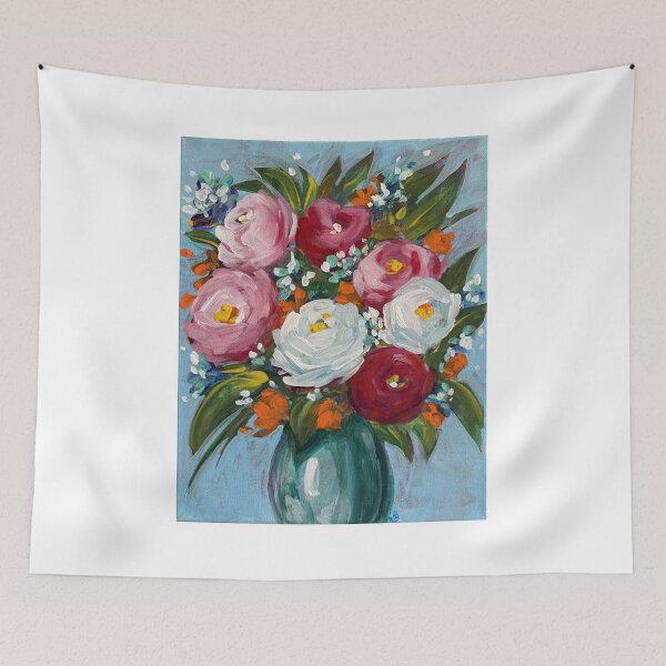 Item preview, Peonies in a Vase designed and sold by HBOriginalsArt.