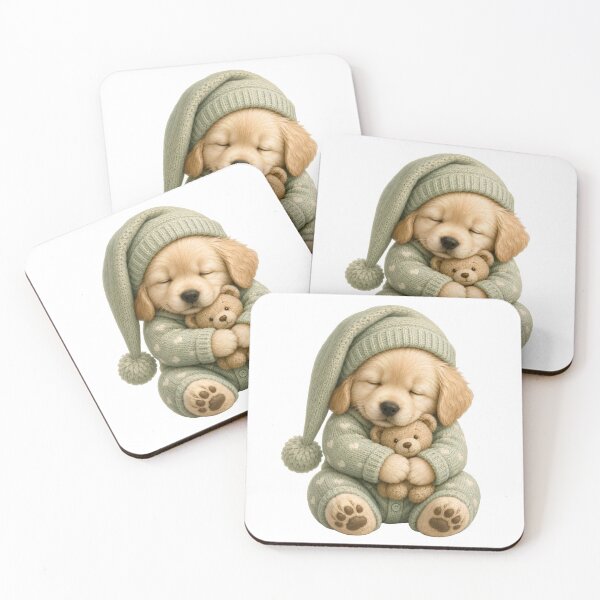 Item preview, Sleepy Puppy Bedtime Sticker designed and sold by DonnaByPT.