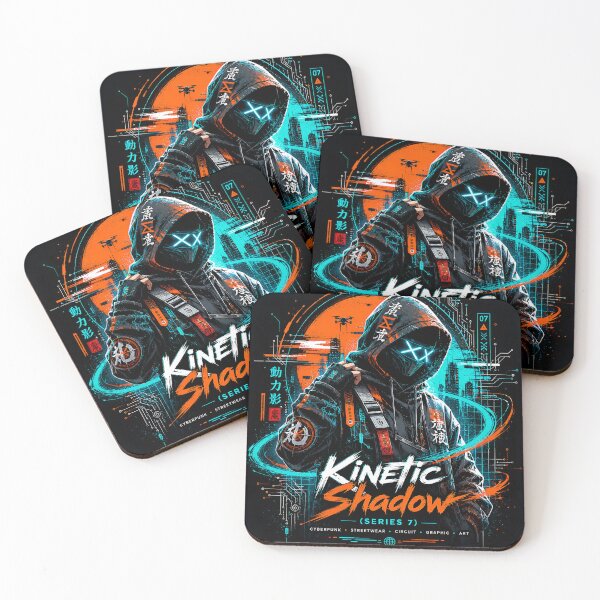 Item preview, Kinetic Shadow (Series 7) - Cyberpunk Streetwear Circuit Graphic Art designed and sold by RiteshCenter .