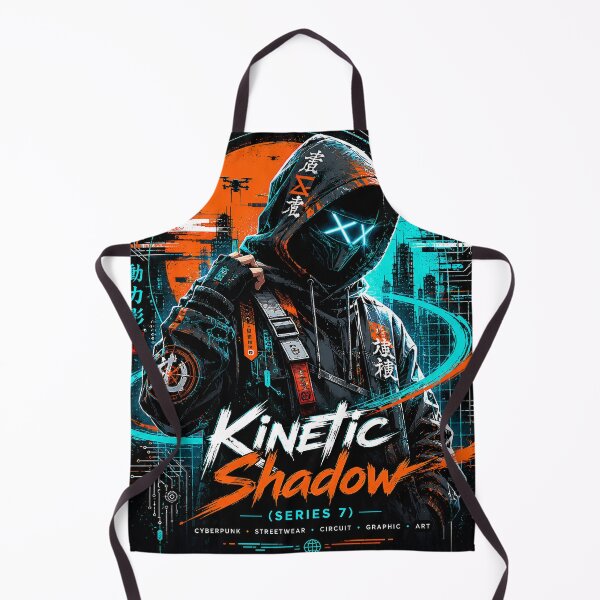 Item preview, Kinetic Shadow (Series 7) - Cyberpunk Streetwear Circuit Graphic Art designed and sold by RiteshCenter.