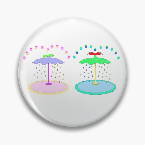 Item preview, Surrealist rainbow umbrellas raining party designed and sold by Momotopia.