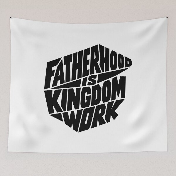 Item preview, Fatherhood Is Kingdom Work Christian Dad Faith Based Father's Day Design designed and sold by HahaHandlesHub.