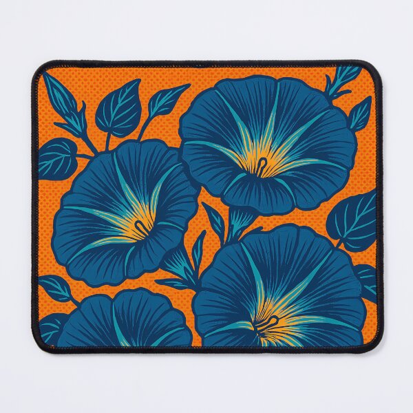 Item preview, Retro Pop Art Poster Illustration of Morning Glory Flowers | Bold Botanical Vine Print with Vibrant Bloom Patterns & Sunrise Aesthetic | Vintage Floral Wall Art Decor designed and sold by PaintedPixels01.