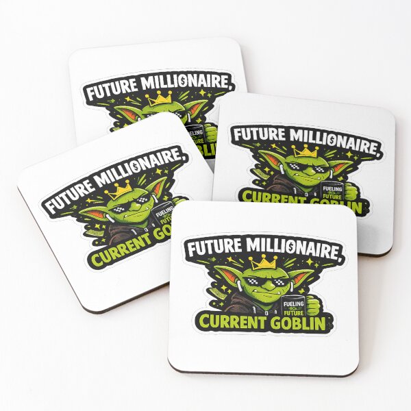 Item preview, Future Millionaire Current Goblin Sticker | Funny Entrepreneur Meme designed and sold by GoblinCapital.