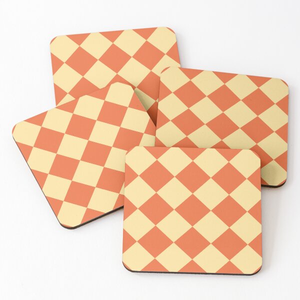 Item preview, Warm Orange Harlequin Diamond Pattern designed and sold by junkydotcom.