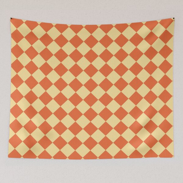 Item preview, Warm Orange Harlequin Diamond Pattern designed and sold by junkydotcom.