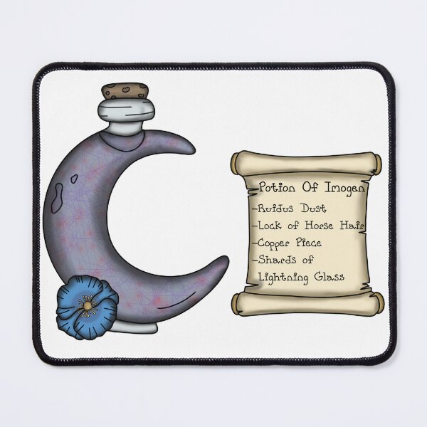 Item preview, Imogen Potion Bottle and Ingredient List designed and sold by LunarAshes.
