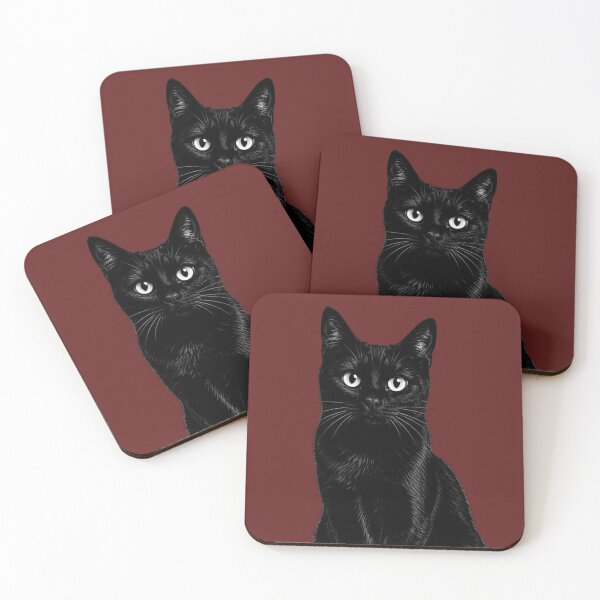 Item preview, Black Cat Artwork designed and sold by WoodPress.