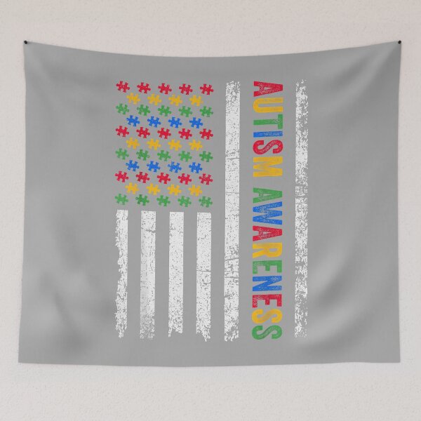 Item preview, Autism Awareness Mom Dad USA Flag Autistic Awareness designed and sold by KathieFaugh.