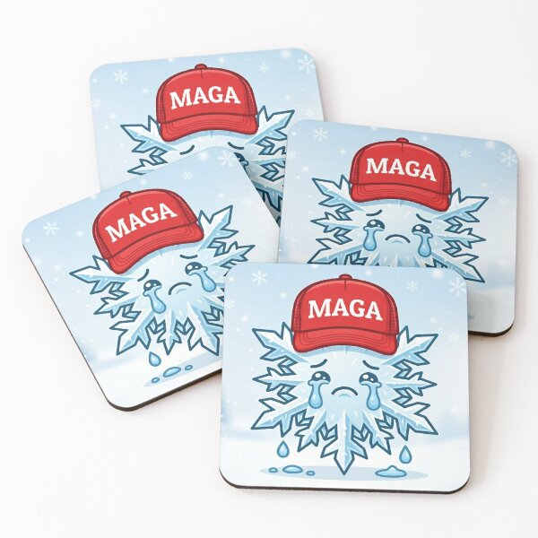 Item preview, MAGA Snowflake designed and sold by FakeNewsSticker.