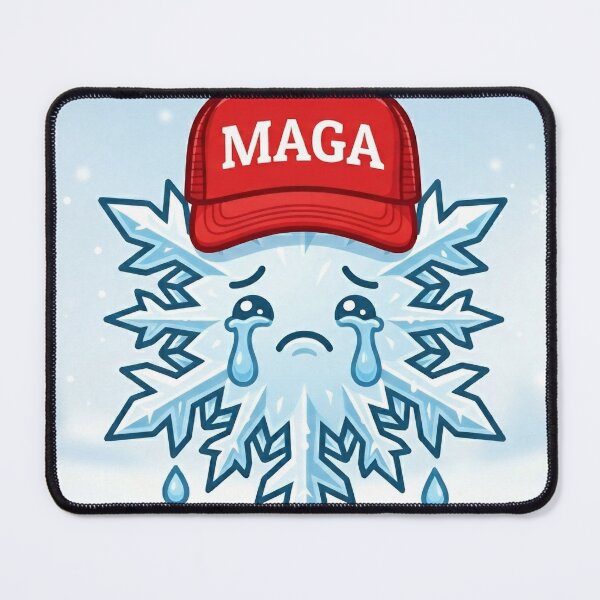 Item preview, MAGA Snowflake designed and sold by FakeNewsSticker.
