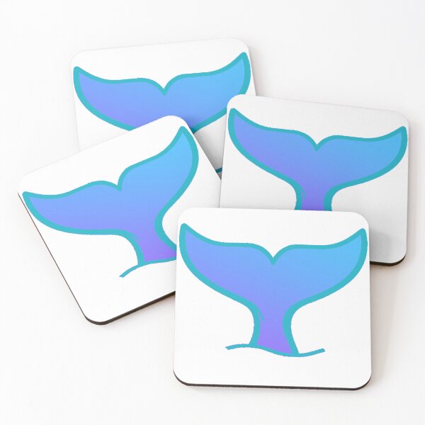 Item preview, whale tail blue  designed and sold by Looplk.