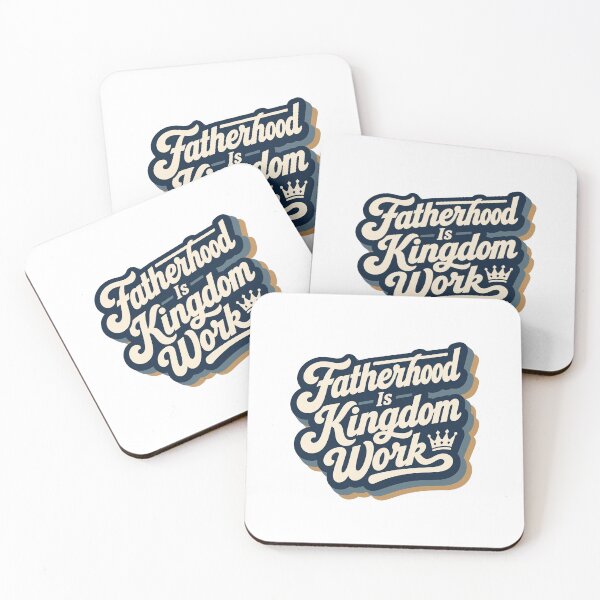 Item preview, Fatherhood Is Kingdom Work Christian Dad Father's Day Faith Design designed and sold by HahaHandlesHub.
