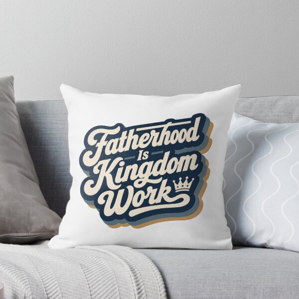 Item preview, Fatherhood Is Kingdom Work Christian Dad Father's Day Faith Design designed and sold by HahaHandlesHub.